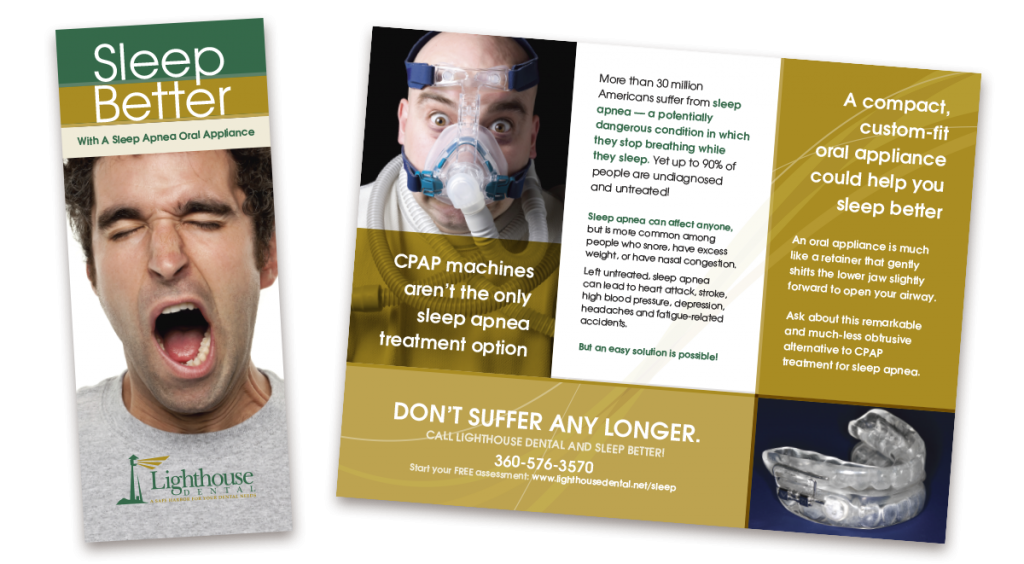 Sleep apnea dental oral appliance brochure