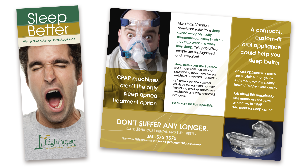 Sleep apnea dental oral appliance brochure
