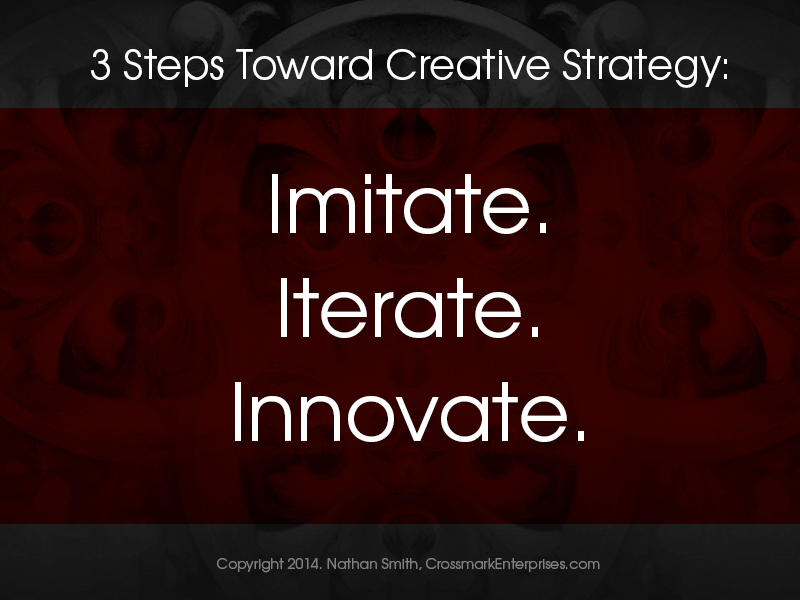 Imitate. Iterate. Innovate.